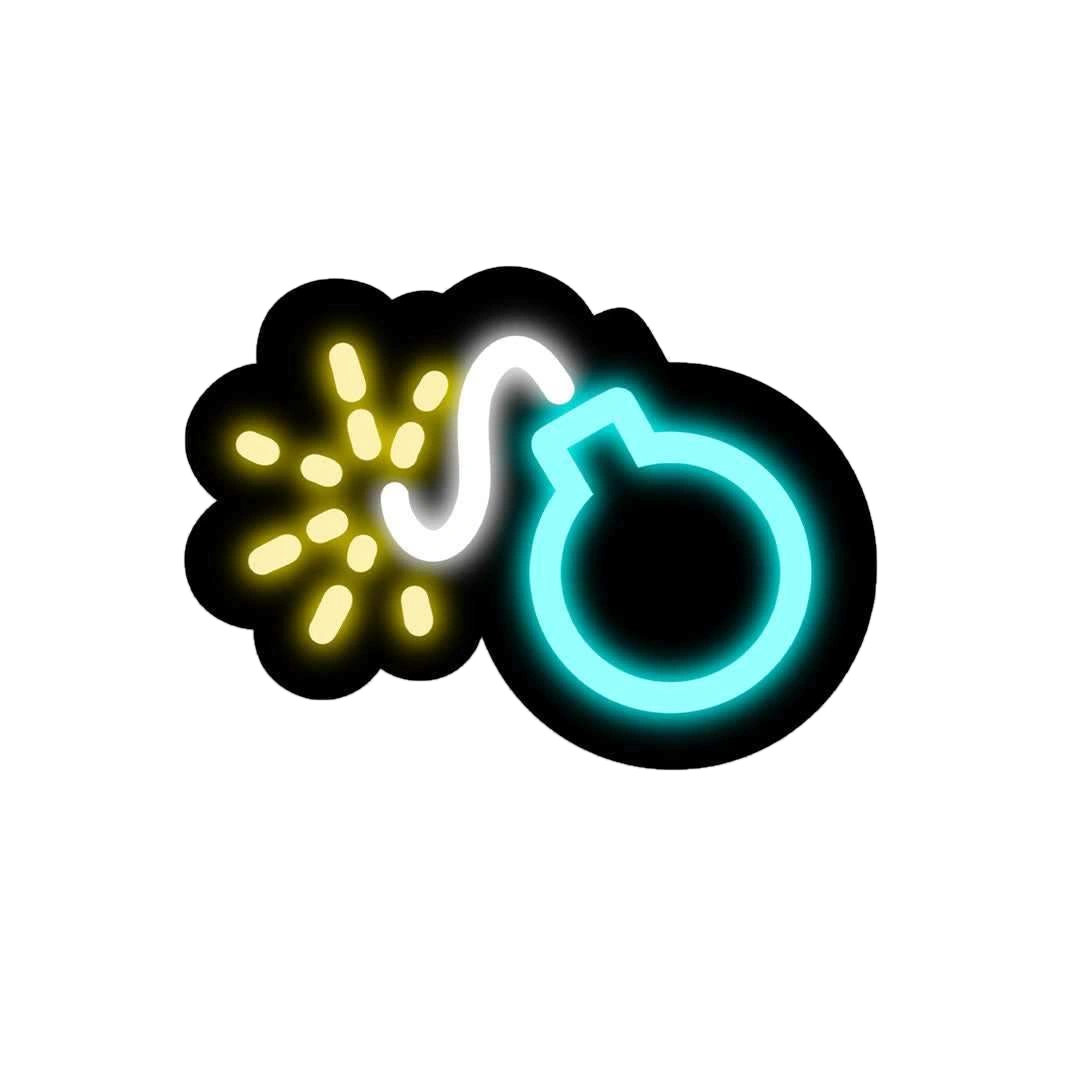 Neon Bomb Sticker
